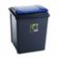 Bin Eco Recycling 50Ltr & Blue Lid 101726-Blue
