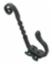 Hat & Coat Hook 135mm Antique Black 47400