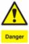 Sign "Danger" S/A 200 x 300mm PVC 1301
