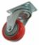 Castor 150mm Red Poly Fixed 629PNB Varley