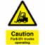 Sign "Caution Forklift.. Op."200x300mm  PVC 0956