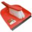 Dustpan & Brush Set Stiff 8" Red 102942R