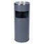 Ash Litter Bin Black c/w Silver Top  AT-2030-BLA