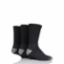 Work Sock Classic Size 6-11 Black (3pk)