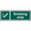Sign "Smoking Area" 300 x 100mm RPVC 11904