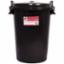 Dustbin & Lid Black Lockable Plastic SP100BK