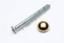 Mirror Screw 38mm Brass Dome KM0010 (Sold Each)