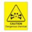 Sign "Dangerous Chems" S/A 200x300mm PVC 0866