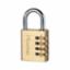 Padlock Combination 40mm 4 Digit Alum/Brass 604D