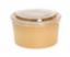 Deli Bowl Cold Lid Kraft Round1300ml (300) A48002