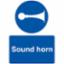 Sign"Sound Horn" PVC 200x300mm 0250