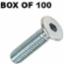 Socket Screw Countersunk BZP M6 x 16mm (100)