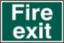 Sign "Fire Exit" S/A 300 x 200mm PVC 1502