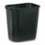 Bin Waste Rectangular Black Plastic CB081