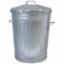 Dustbin 24" x18" 354216 Galvanised Steel c/w Lid