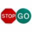 Road Sign - Stop/Go 36" Diameter Plate Only