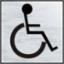 Sign "Disabled" Graphic S/A 120x122mm BRS 2105