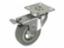 Castor 50mm Grey Rubber Swivel Brake Varley