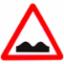 Road Sign - Uneven Road 750mm Triangle